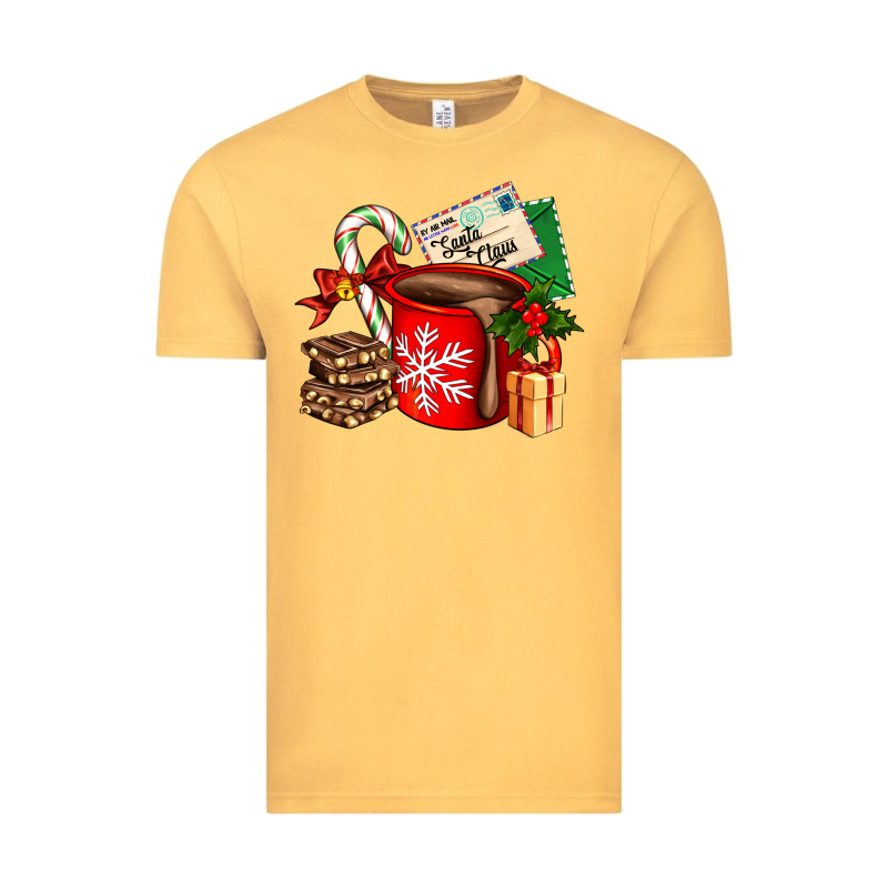 Christmas Hot Chocolate Cup With Gift And Letters Vintage Tee by AdoDesignShop | Teevron