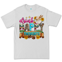 Dove Grey drink happy thoughts Premium Tee - Zillion Design Studio