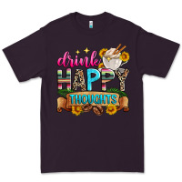 Plum drink happy thoughts Premium Tee - Zillion Design Studio