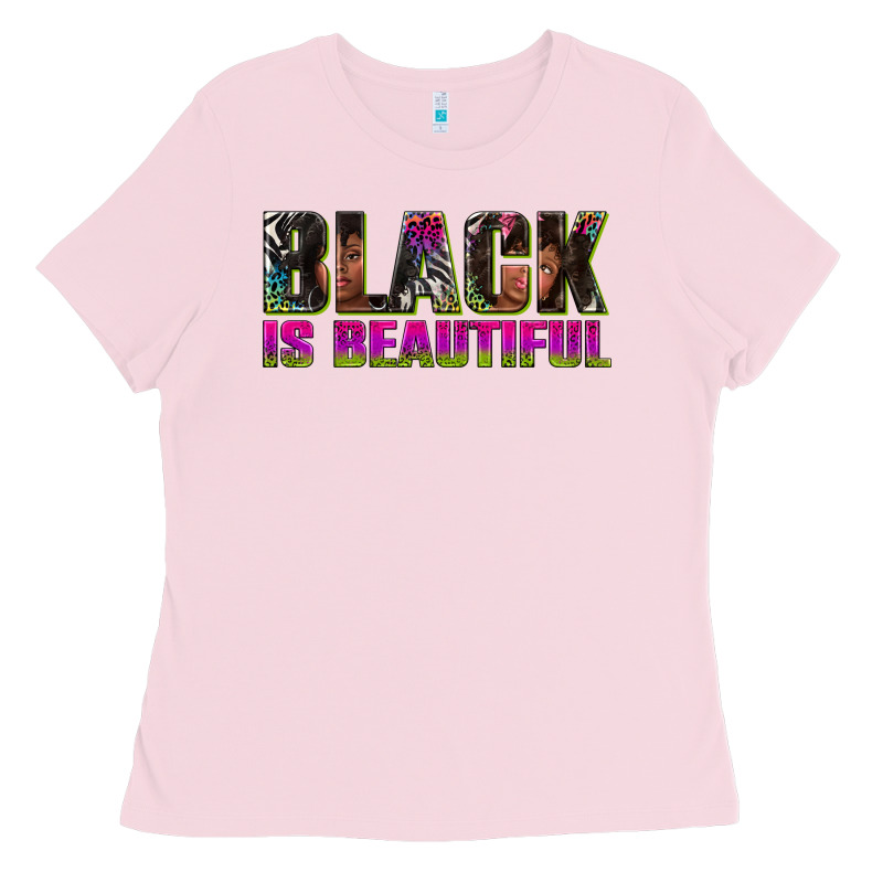 Black Is Beautiful Neon Ladies Tee by texasbilliewilder | Teevron