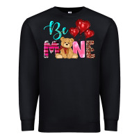 Black valentine's day be mine tedybear Premium Sweatshirt - RanaPortraitStore