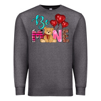 Charcoal Heather valentine's day be mine tedybear Premium Sweatshirt - RanaPortraitStore
