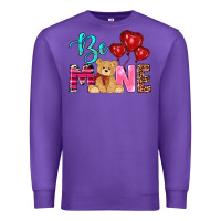 Purple valentine's day be mine tedybear Premium Sweatshirt - RanaPortraitStore
