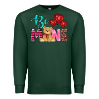 Sports Green valentine's day be mine tedybear Premium Sweatshirt - RanaPortraitStore