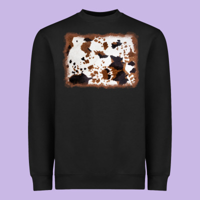 Cowhide Background Heavyweight Sweatshirt Designed By Adodesignshop