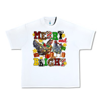 White chicken merry and bright Urban Heavy Tee - AdoDesignShop