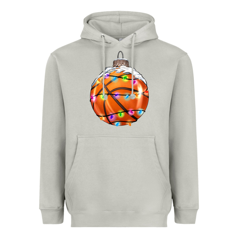 Christmas Basketball Heavyweight Hoodie by RanaPortraitStore | Teevron