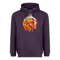 Plum Christmas Basketball Heavyweight Hoodie - RanaPortraitStore