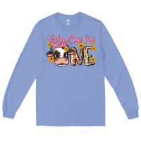 Colony Blue holy cow i'm one Long Sleeve Tee - MaliasSmallBusiness