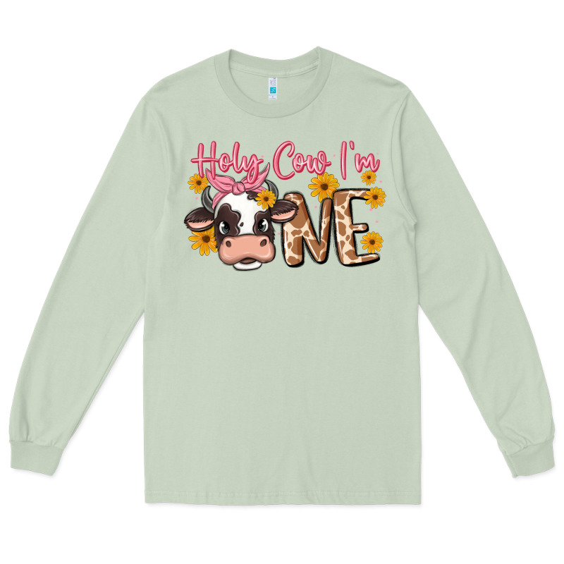 Holy Cow I'm One Long Sleeve Tee by MaliasSmallBusiness | Teevron