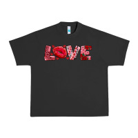 Pigment Black love with kiss Urban Heavy Tee - AdoDesignShop