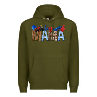 Army Green Boy Mama Premium Hoodie - texasbilliewilder