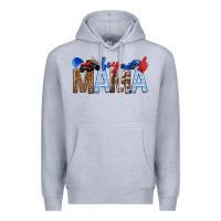 Heather Grey Boy Mama Premium Hoodie - texasbilliewilder
