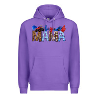 Purple Boy Mama Premium Hoodie - texasbilliewilder