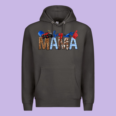 Boy Mama Premium Hoodie Designed By Texasbilliewilder