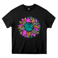 Black race sunflower Heavy Core Tee - Zillion Design Studio