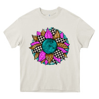 Cream race sunflower Heavy Core Tee - Zillion Design Studio