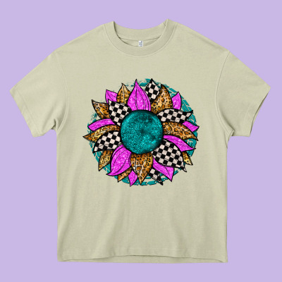 Race Sunflower Heavy Core Tee Designed By Zillion Design Studio