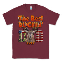 Burgundy The Best Bucking Dad Ever Classic Tee - LillyAllenDesigns