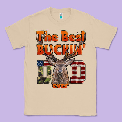 The Best Bucking Dad Ever Classic Tee Designed By Lillyallendesigns