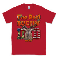 Red The Best Bucking Dad Ever Classic Tee - LillyAllenDesigns