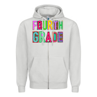 Dove Grey fourth grade Zipper Hoodie - NancyCooperArtShop