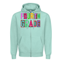 Seafoam fourth grade Zipper Hoodie - NancyCooperArtShop