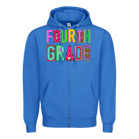True Royal fourth grade Zipper Hoodie - NancyCooperArtShop