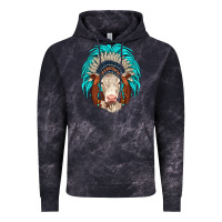 Cloud Black hereford indian headdress Vintage Hoodie - JahusDesignShop