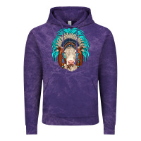 Cloud Purple hereford indian headdress Vintage Hoodie - JahusDesignShop