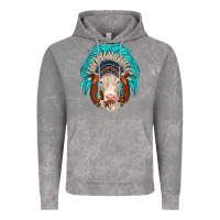 Cloud Rock hereford indian headdress Vintage Hoodie - JahusDesignShop