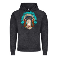 Hereford Indian Headdress Vintage Hoodie | Teevron