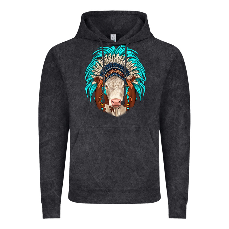 Hereford Indian Headdress Vintage Hoodie by JahusDesignShop | Teevron