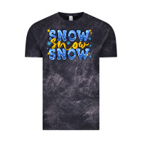 Cloud Black snow snow snow with sparkle Vintage Tee - AdoDesignShop
