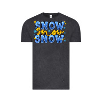 Vintage Black snow snow snow with sparkle Vintage Tee - AdoDesignShop