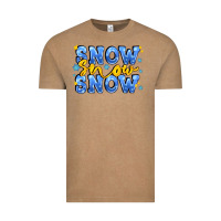 Vintage Coffee snow snow snow with sparkle Vintage Tee - AdoDesignShop