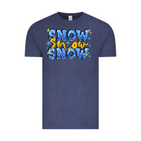 Vintage Denim snow snow snow with sparkle Vintage Tee - AdoDesignShop