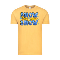 Vintage Mustard snow snow snow with sparkle Vintage Tee - AdoDesignShop