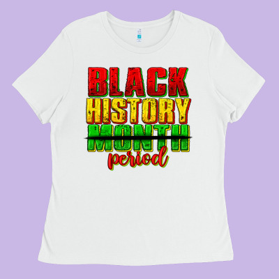 Ladies Tee black history month period juneteenth