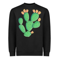 Black texas prickly pear cactus Heavyweight Sweatshirt - Artiststas