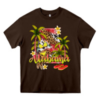 Chocolate Brown summer alabama Heavy Core Tee - texasbilliewilder