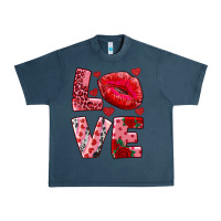 Midnight Navy love kiss Urban Heavy Tee - AdoDesignShop