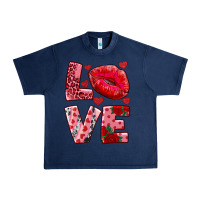 Navy love kiss Urban Heavy Tee - AdoDesignShop
