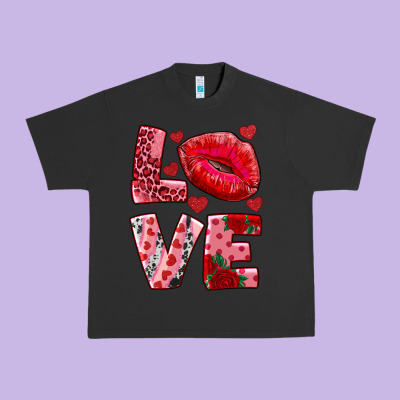 Love Kiss Urban Heavy Tee Designed By Adodesignshop