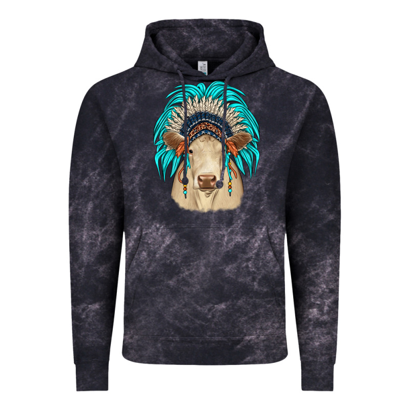Charolais Indian Headdress Vintage Hoodie by JahusDesignShop | Teevron