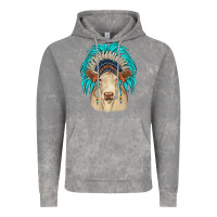 Cloud Rock charolais indian headdress Vintage Hoodie - JahusDesignShop
