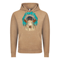 Vintage Coffee charolais indian headdress Vintage Hoodie - JahusDesignShop
