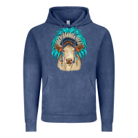 Vintage Denim charolais indian headdress Vintage Hoodie - JahusDesignShop