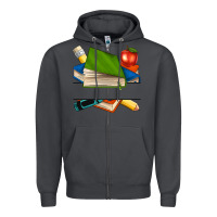 Smoke custom teacher books Zipper Hoodie - NancyCooperArtShop