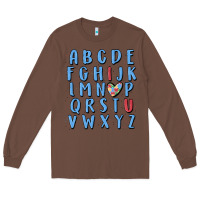 Chestnut alphabet autism awareness Long Sleeve Tee - MaliasSmallBusiness